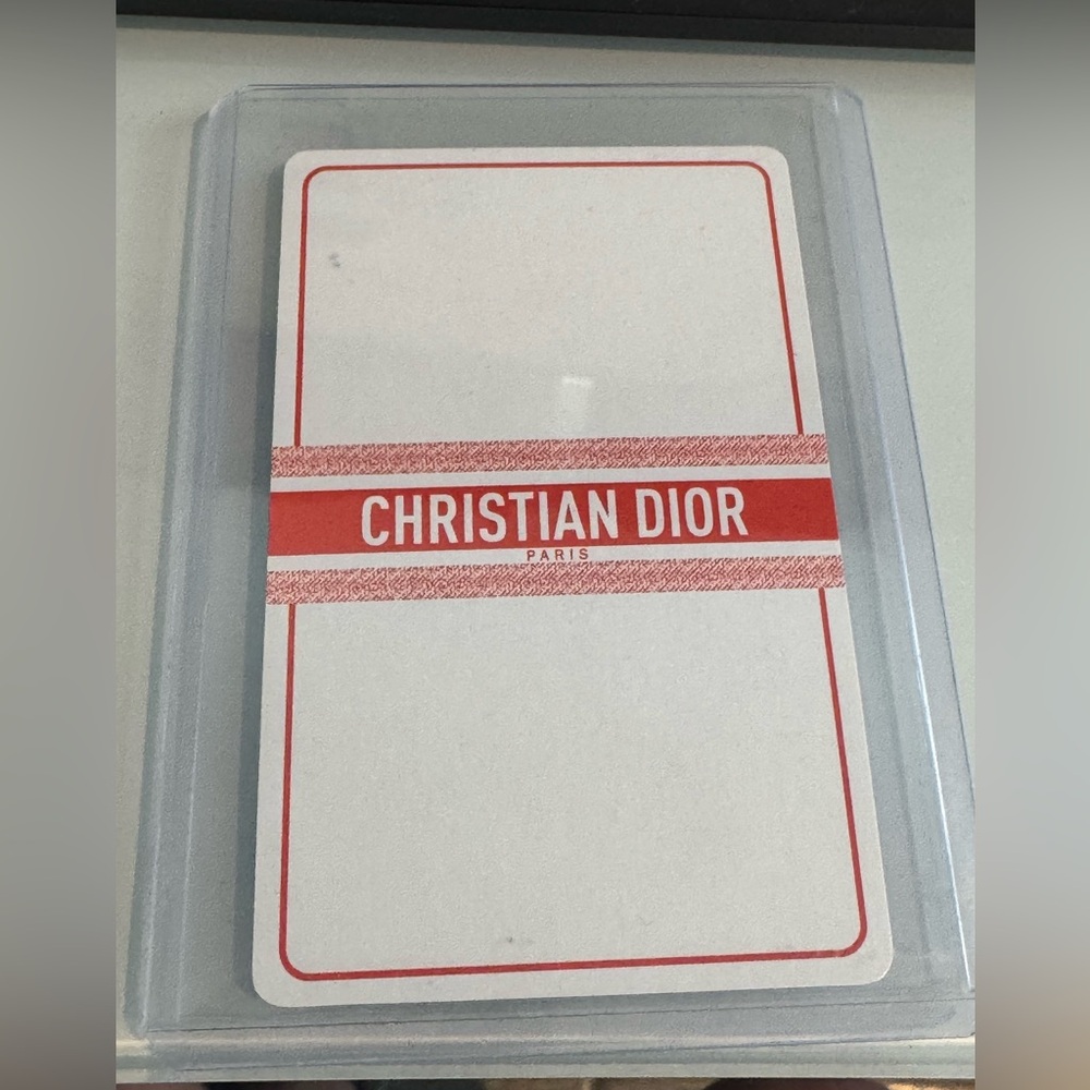 Christian Dior Playing Card 3 of hearts